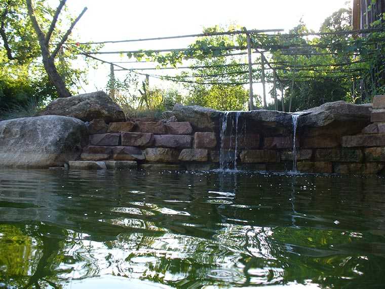 Teich mit Wasserfall