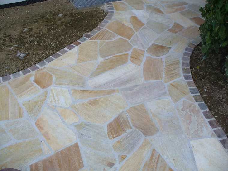 Quarzit-Polygonalplatte